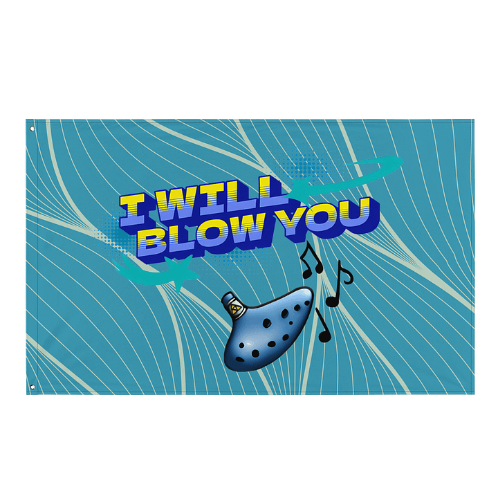 Blow You All-Over Print Flag product image (1)