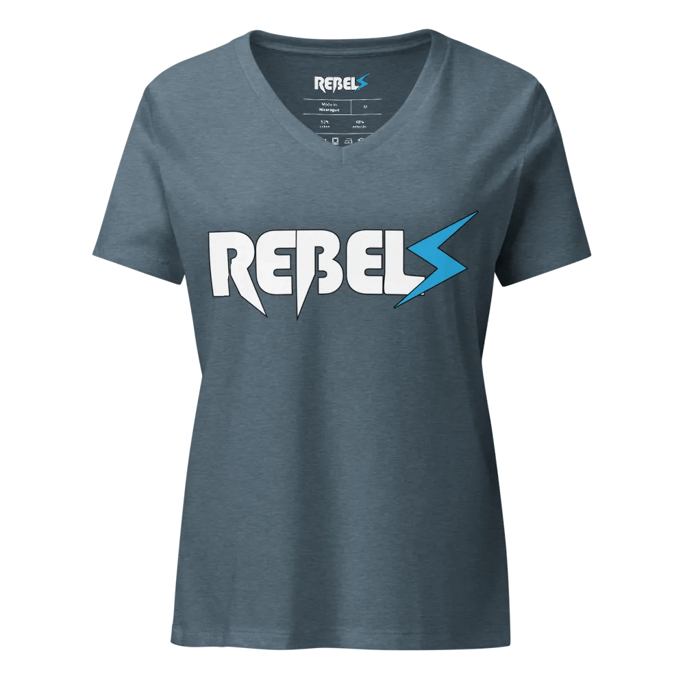 Woman's V Neck | Blue Jean | White/Blue product image (1)