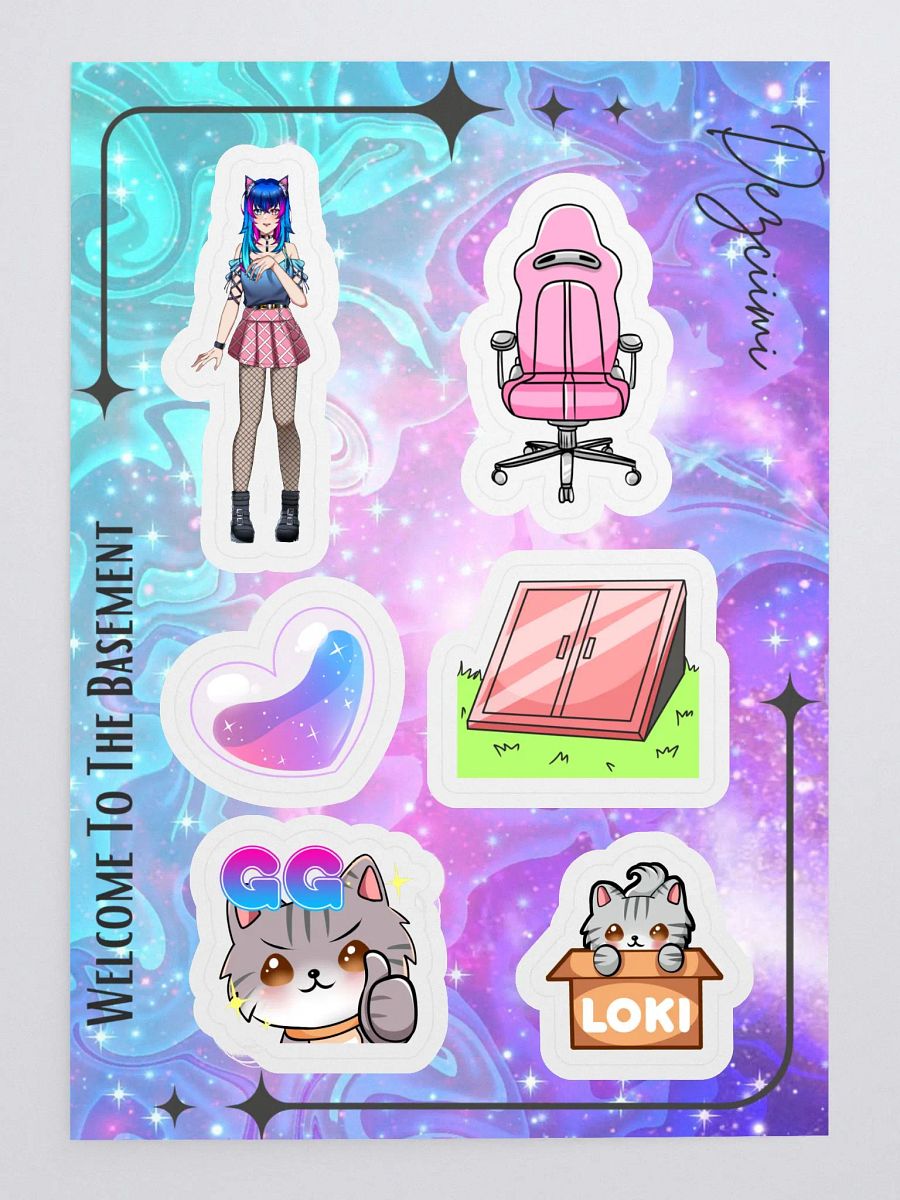 WELCOME TO THE BASEMENT STICKER SHEET product image (3)