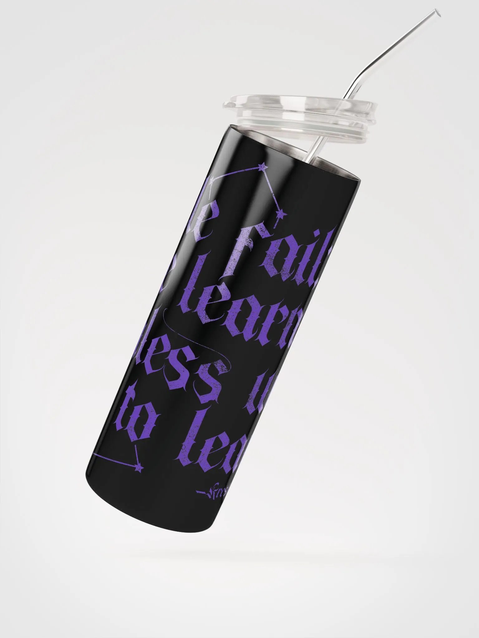 We Fail We Learn Stainless Steel Tumbler product image (2)