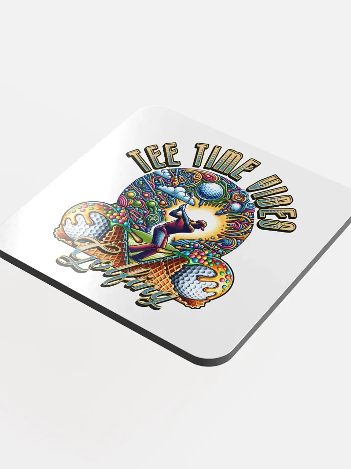 Tee Time Vibes Golfing Swing Time Coaster Set product image (1)
