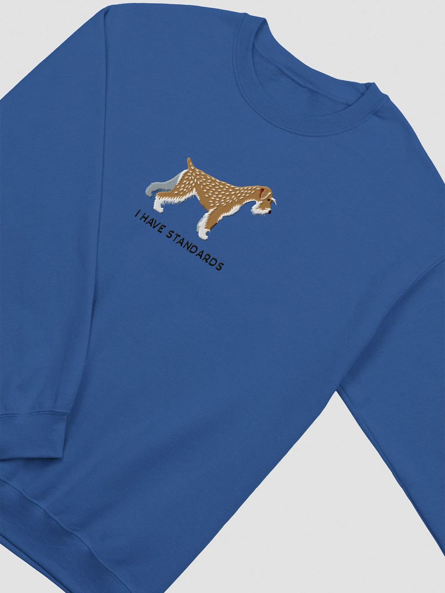 I Have Standards Sweatshirt (Embroidered) of a Standard Schnauzer(Wheaten) product image (6)