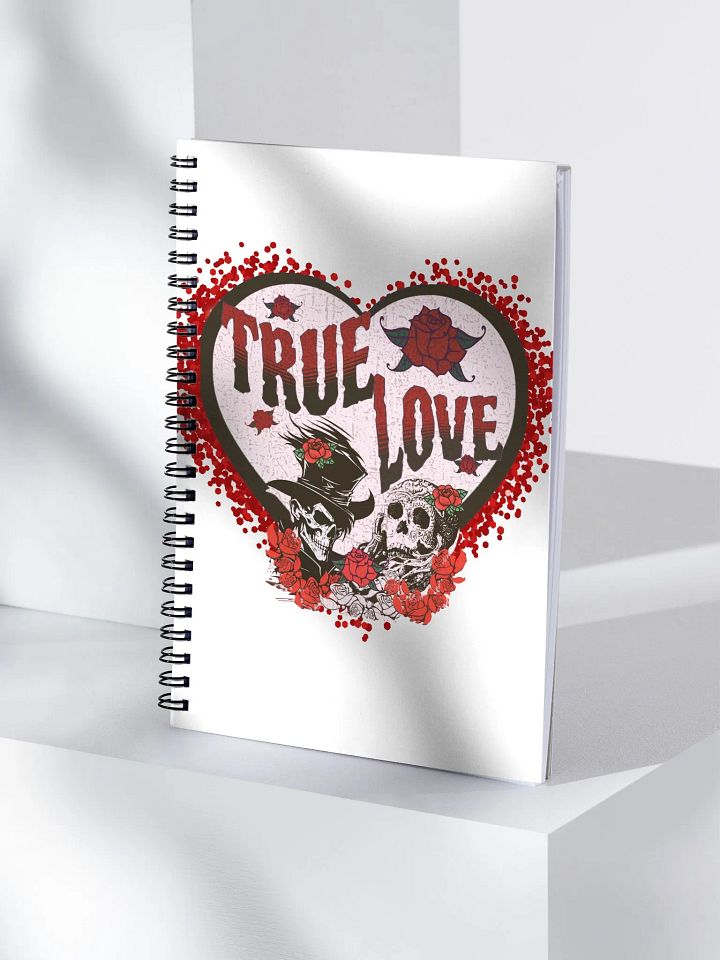 True Love and Skulls Spiral Notebook product image (1)