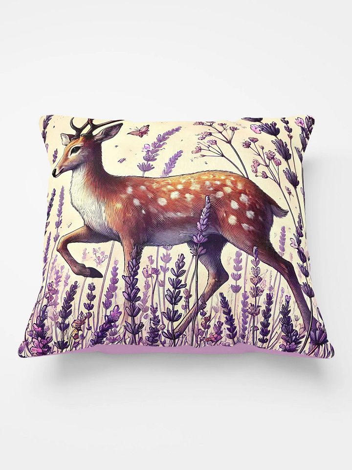 Deer&Lavender Decorative Pillow product image (2)