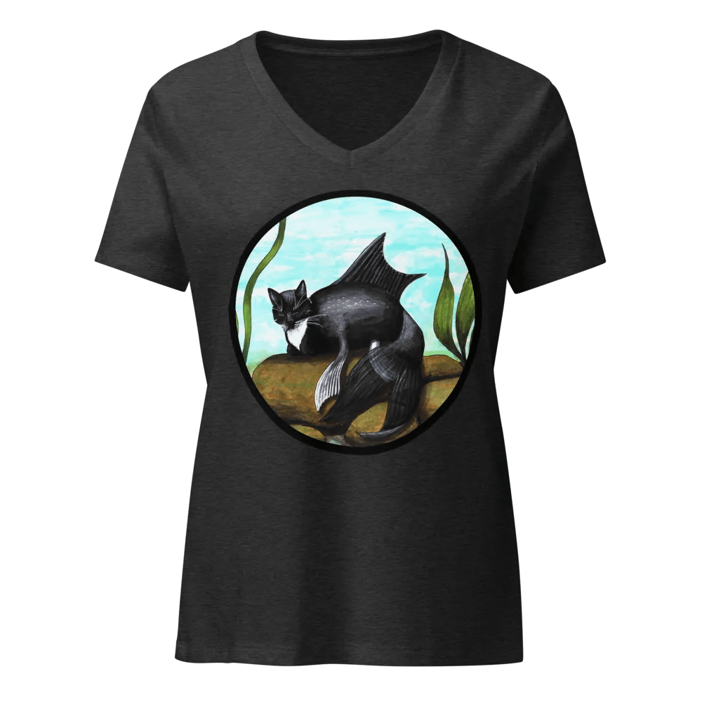 Mermeow Tuxedo V Neck product image (3)