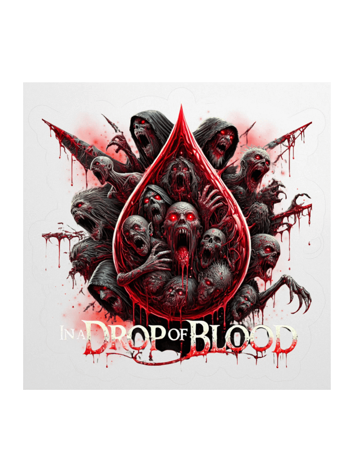 “In a Drop of Blood” Sticker product image (1)