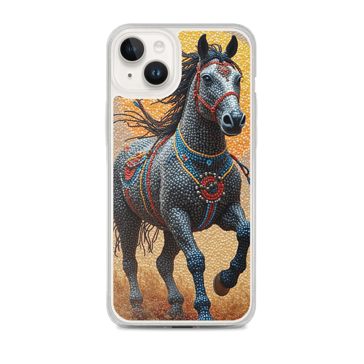 Faux Beaded Horse Mosaic iPhone® Case product image (1)