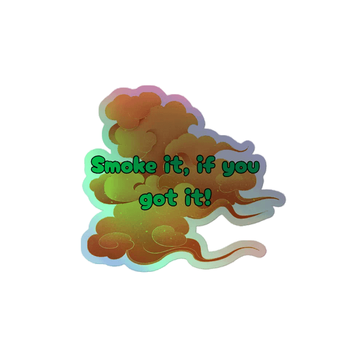 smoke holo sticker product image (2)