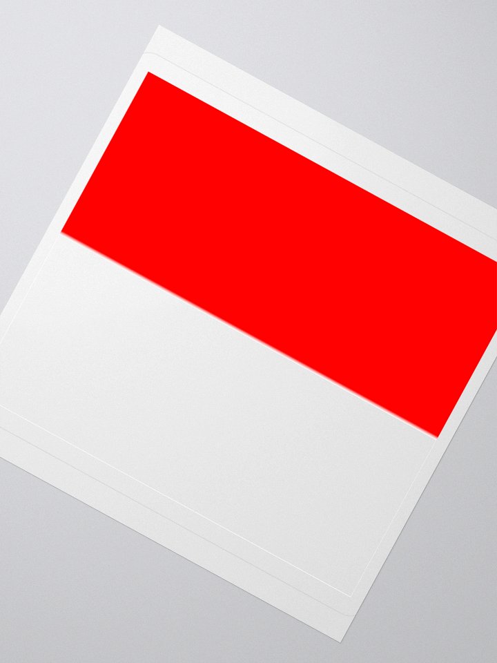 Indonesia Flag Sticker | Red White Design | Durable Vinyl | 3 Sizes product image (4)