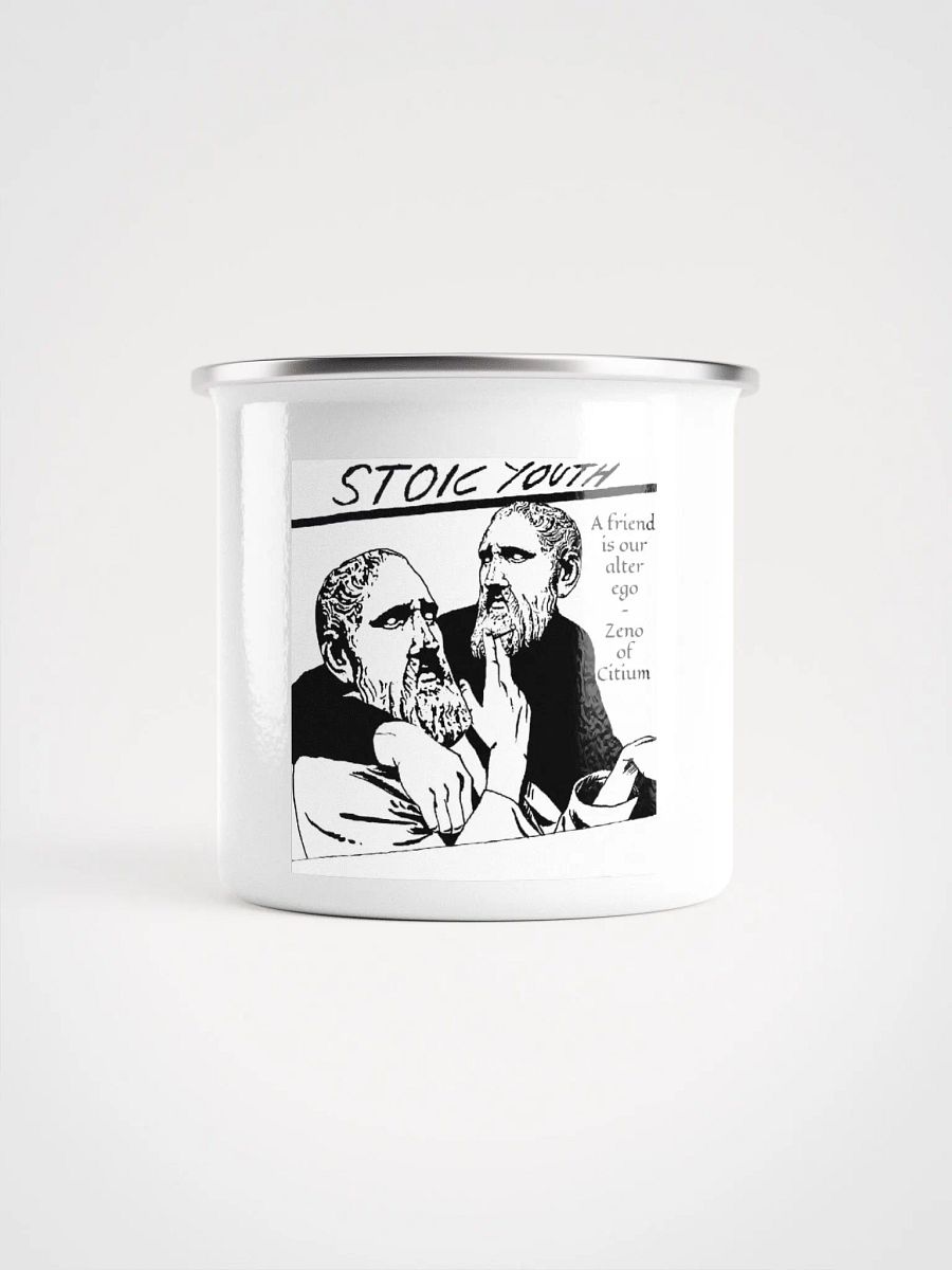 Stoic Youth Zeno of Citium quote Enamel Mug product image (1)