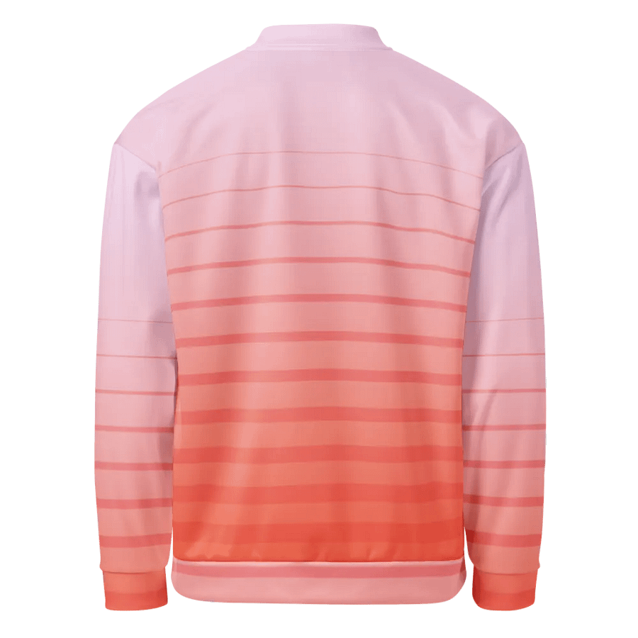Customizable Pink Gradient Bomber Jacket product image (8)