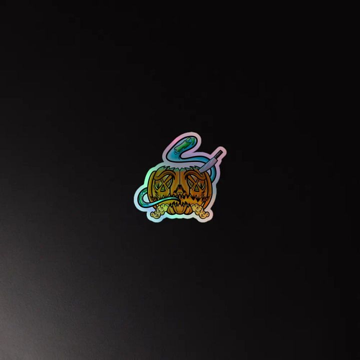 spooky pumpkin sticker product image (4)