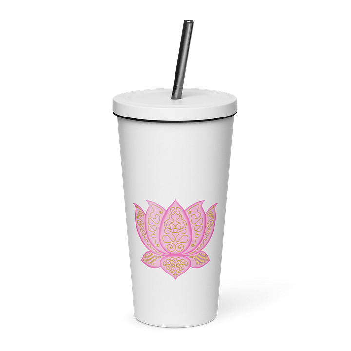 Golden Lotus Insulated Tumbler product image (1)