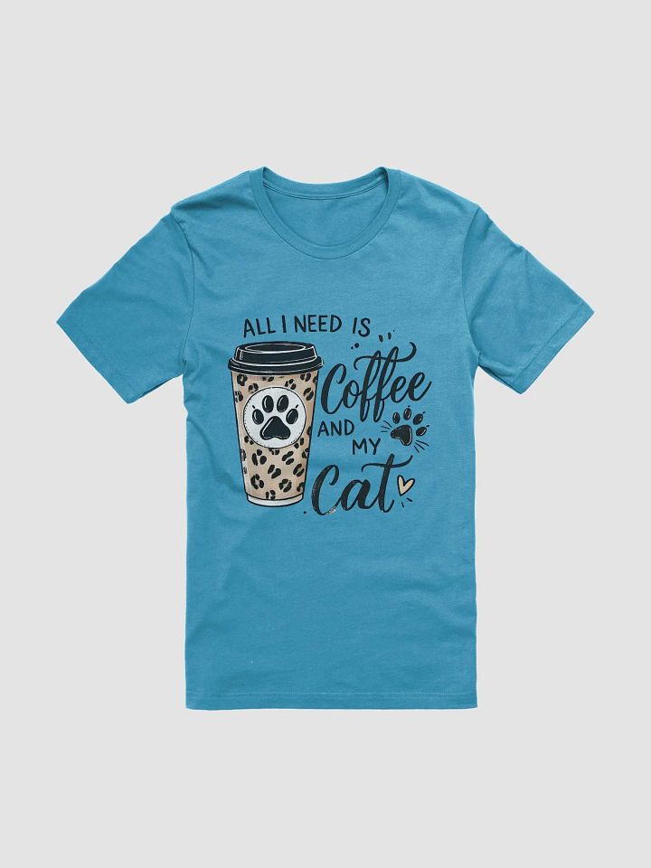 All I Need is Coffee and My Cat Leopard Print Graphic T-Shirt product image (1)