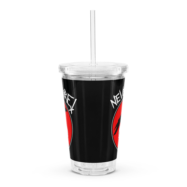 "Nevermore" Clear Plastic Tumbler With Straw product image (1)
