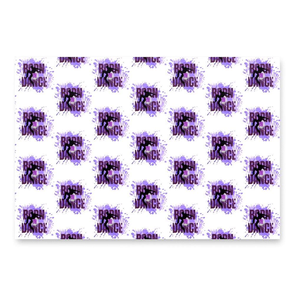 Born To Dance His Silhouette Wrapping Paper Set product image (1)