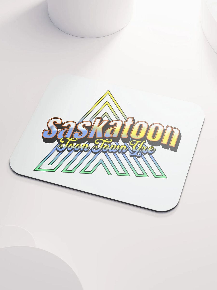 Saskatoon Toon Town Yxe Vibrant Mouse Pad product image (3)