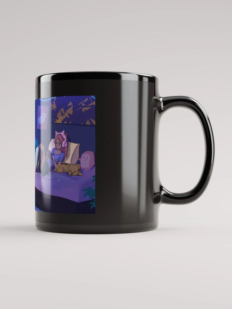 Mykah starting soon screen black mug product image (1)