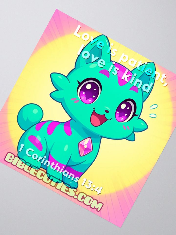 Bible Cuties Mary - Love is Patient Love is Kind Sticker product image (3)
