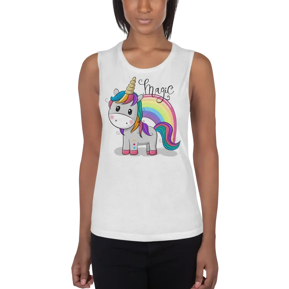 Magical Unicorn Flowy Muscle Tank product image (1)