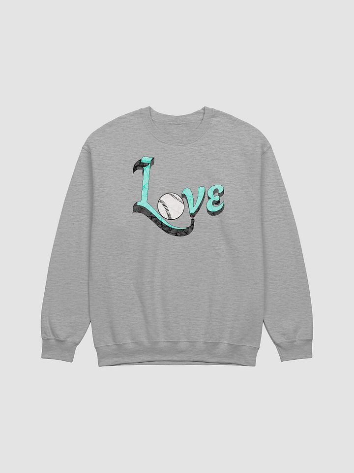 Love Baseball Sporty Crewneck Sweatshirt product image (17)