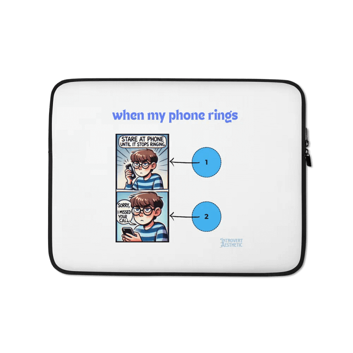 Phone Rings Laptop Sleeve product image (1)