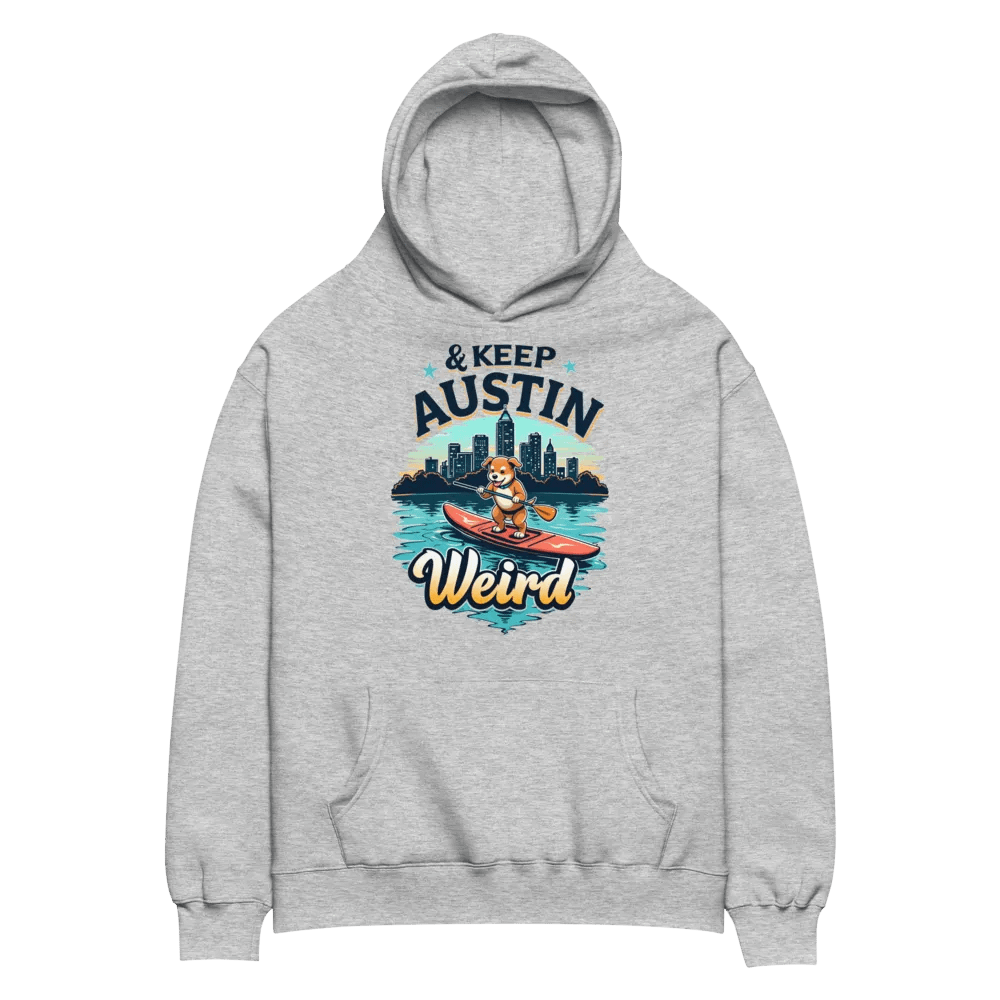 Keep Austin Weird Dog Paddleboarding Hoodie product image (4)