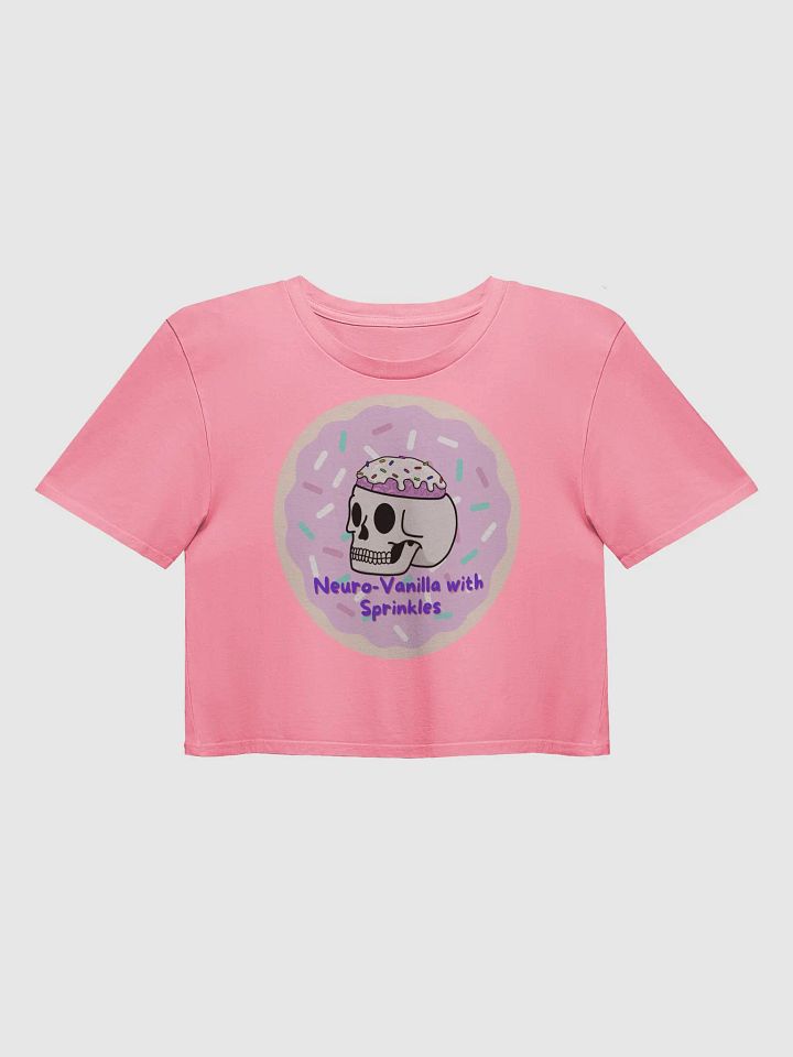 Neuro-Vanilla With Sprinkles Women's Crop Top Tee product image (9)