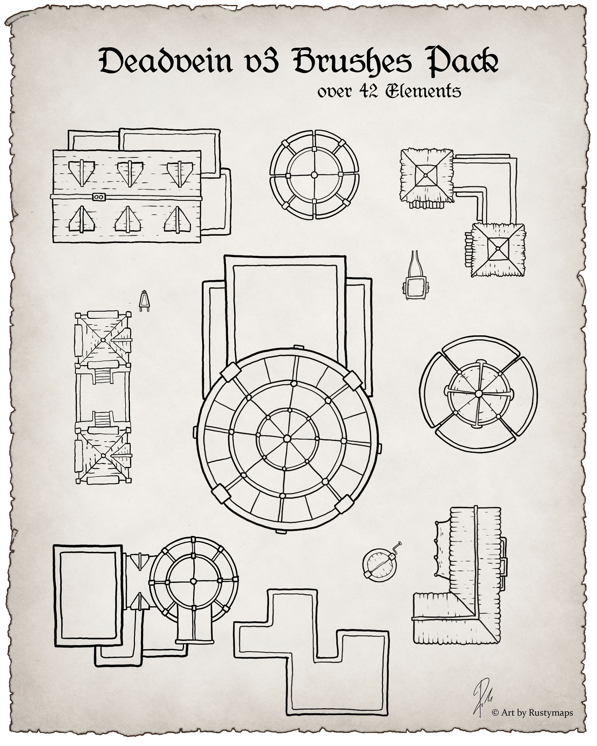 Map maker - Brush final bundle Pack product image (7)