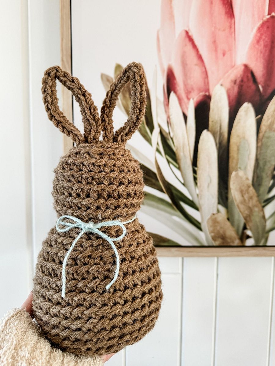 Rustic Farmhouse Bunny Crochet Pattern product image (5)