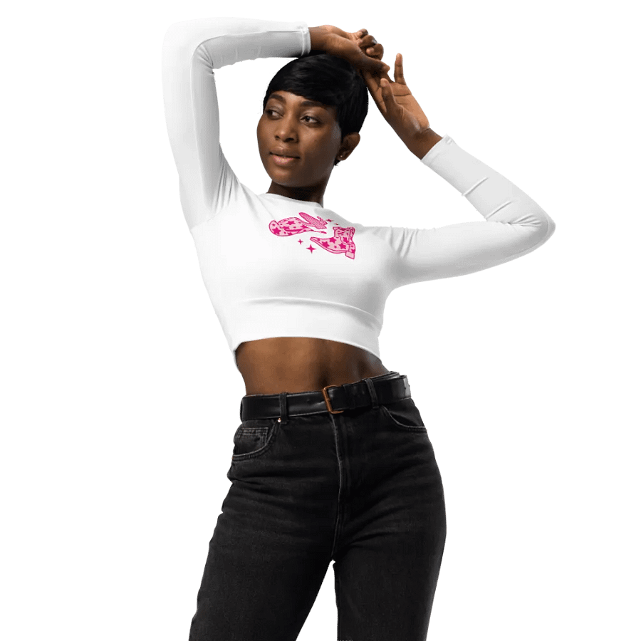 Star Cowgirl Recycled Long Sleeve Crop Top product image (3)
