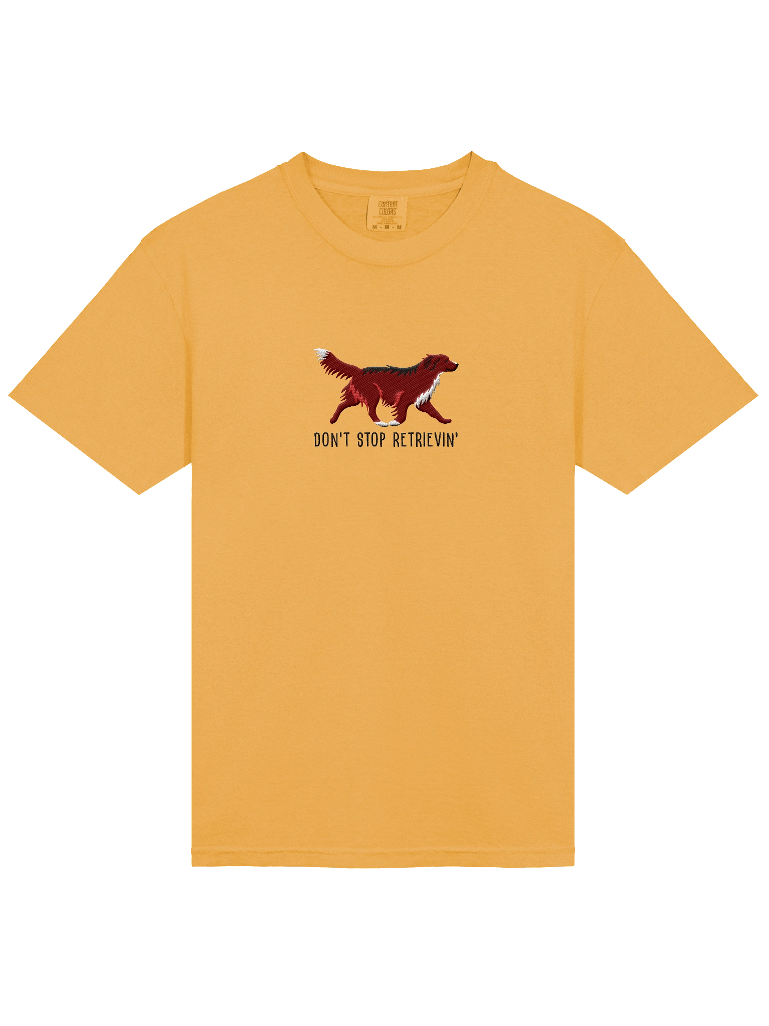 Don't Stop Retrievin' T-Shirt(Embroidered) of a Nova Scotia Duck Tolling Retriever(Dark Red) product image (23)