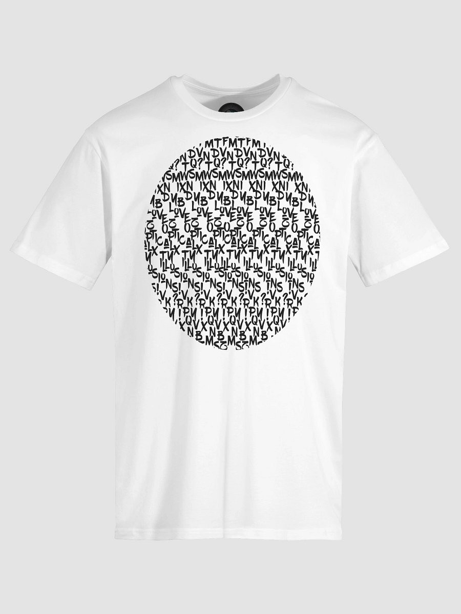 I LOVE OPTICAL ILLUSIONS T-SHIRT UNISEX BLACK TEXT product image (3)