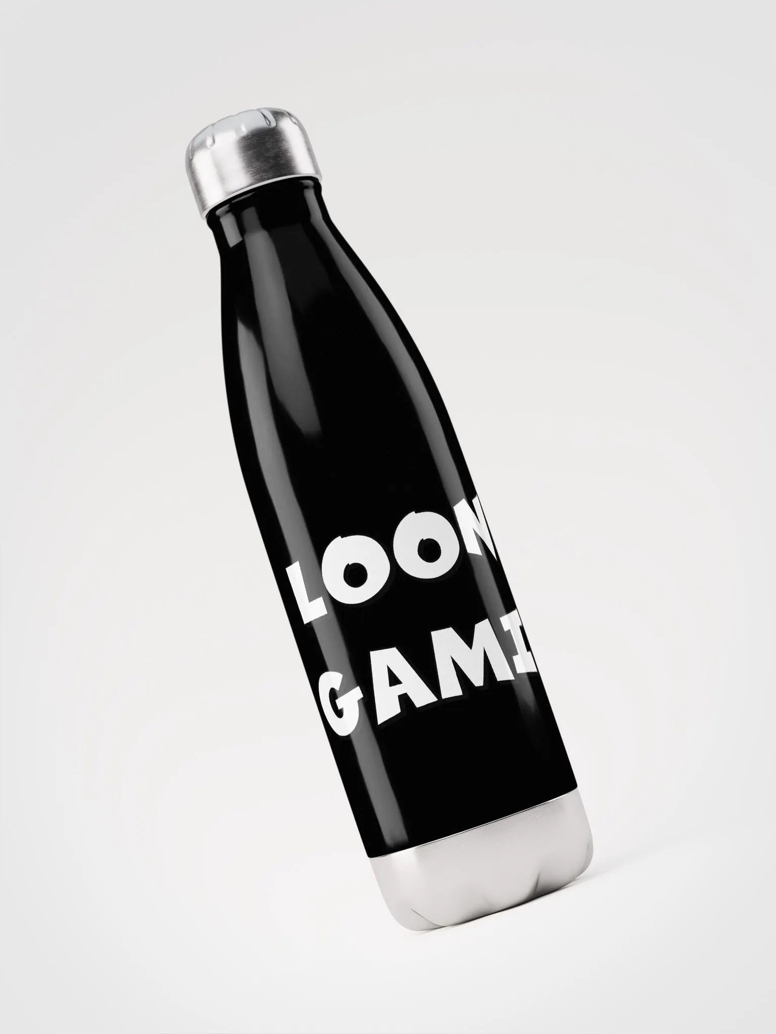 logo text stainless water bottle product image (1)