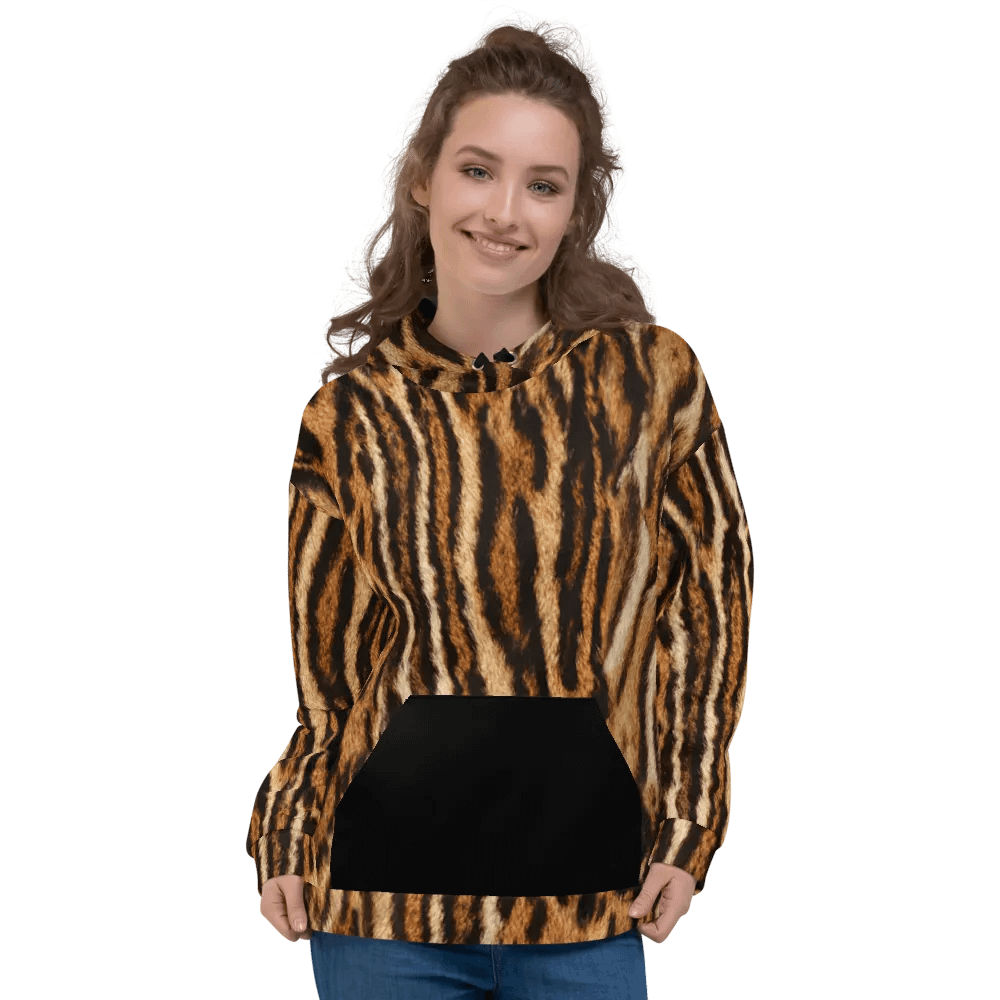 ocelot fur hoodie product image (3)