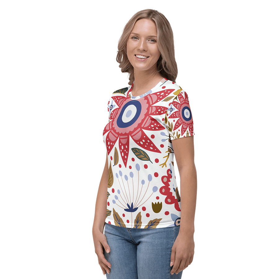 Vibrant Floral Fantasy Women's T-Shirt product image (3)