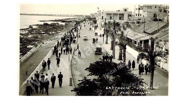 بطاقة بريدية: الكورنيش الغربي في اللاذقية في خمسينيات القرن العشرين product image (2)