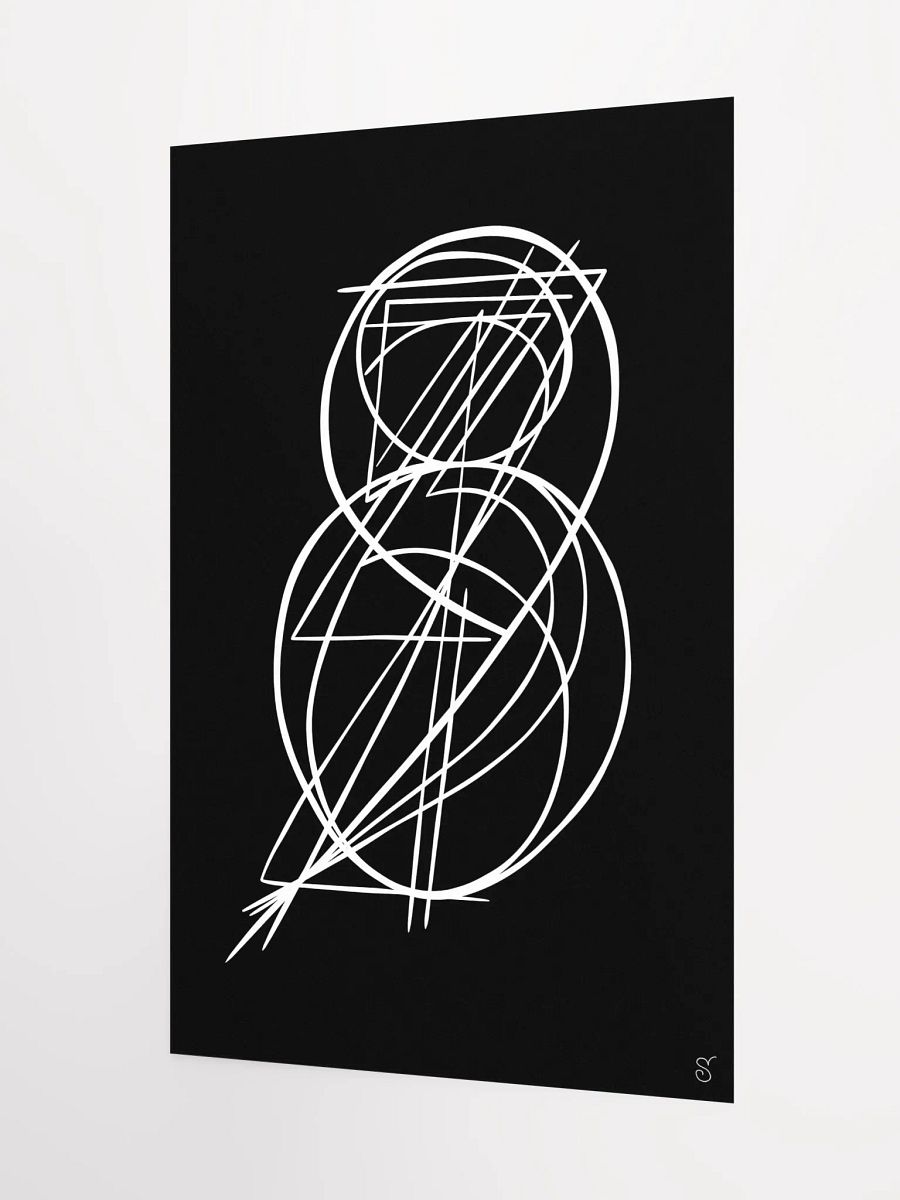 Ethereal Lines Matte Poster - Abstract Image No. 11 product image (3)