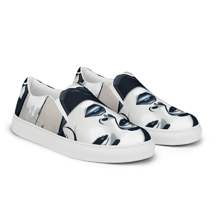 ethereal roses, men't canvas Slip-On shoes product image (2)