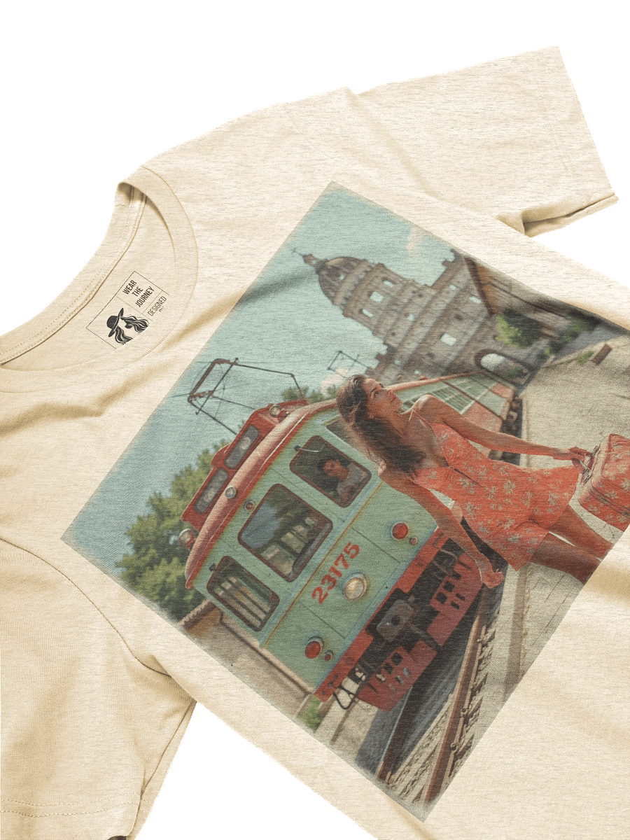 Vintage Tramway Travel T-Shirt - Sunset Stroll product image (24)