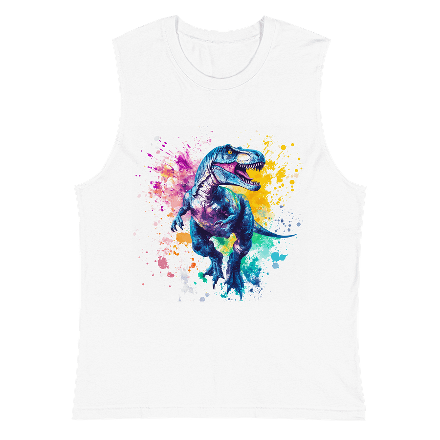 Vibrant T-Rex Muscle Tank product image (2)