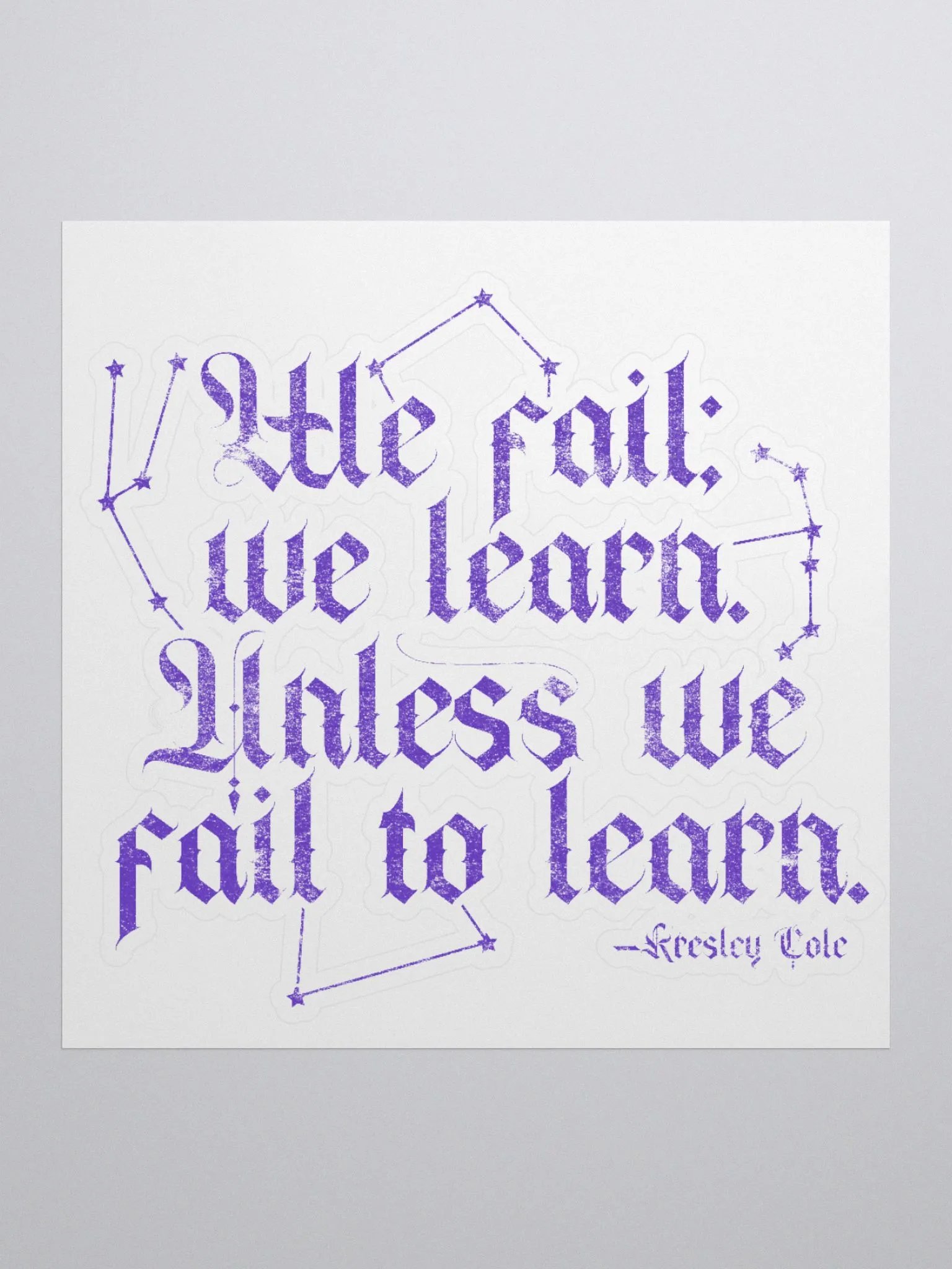 We Fail We Learn Sticker product image (1)