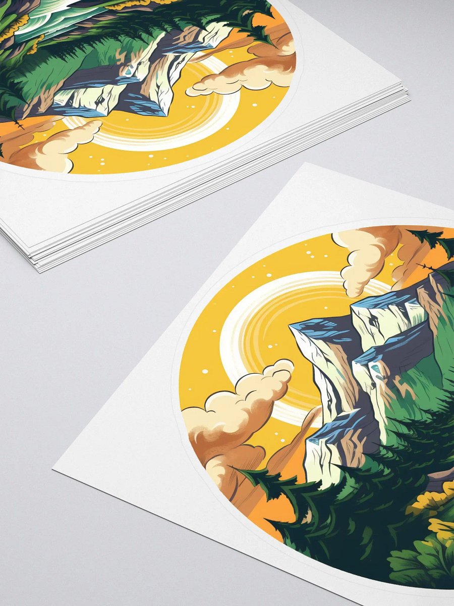 Morning Mountains sticker product image (4)