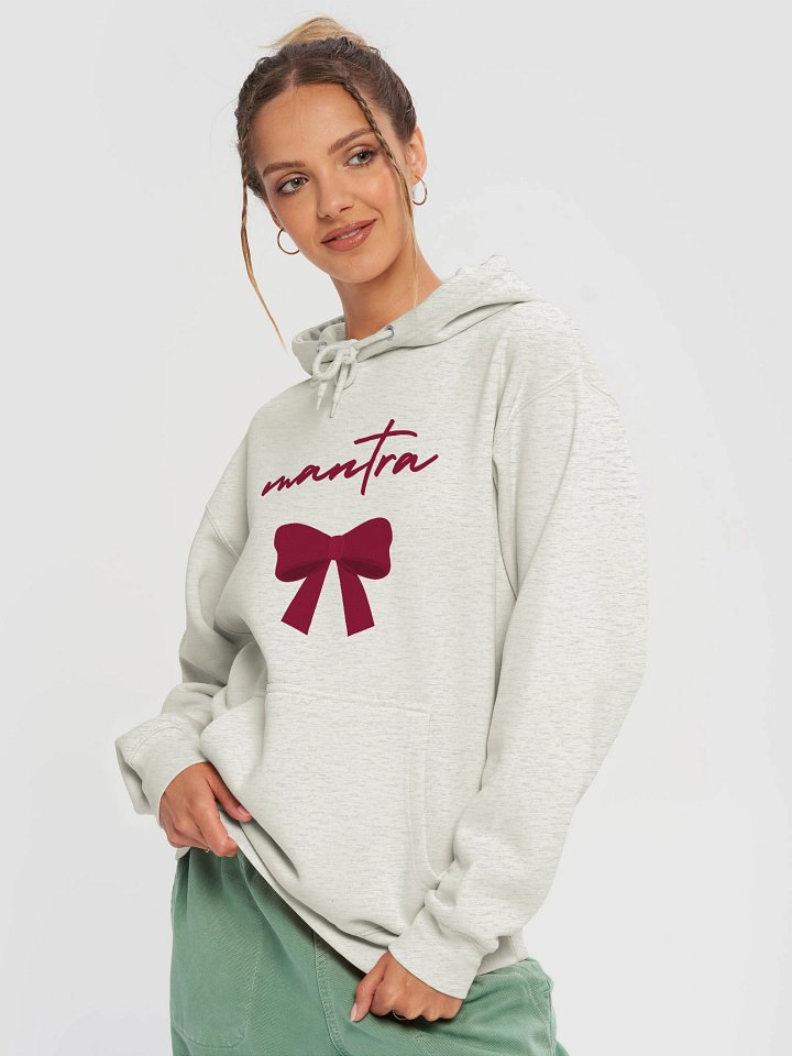 Mantra Red Cursive Hoodie product image (2)