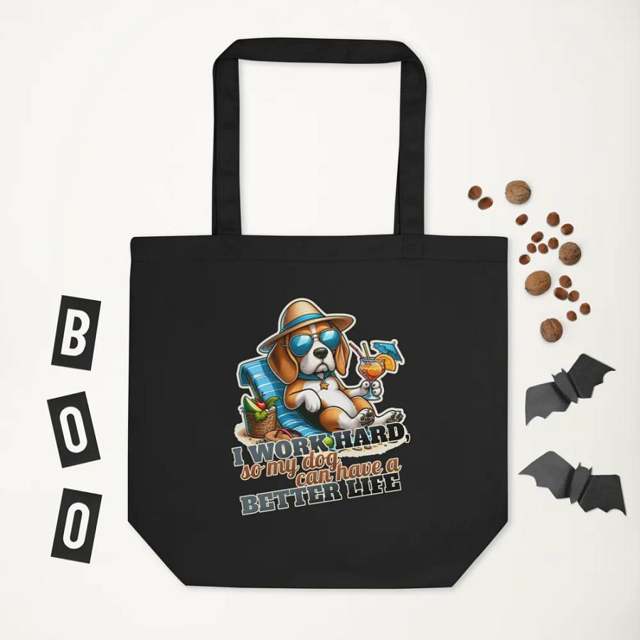 Work Hard - Beagle Beach - Tote Bag product image (6)