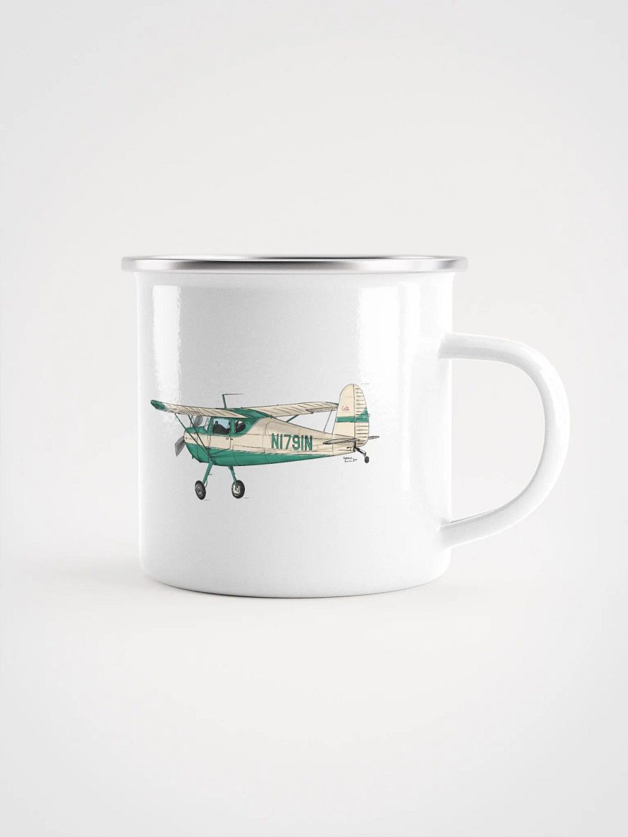 Cessna 120 Aviation Art Enamel Mug product image (1)