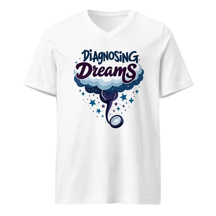 Dreamy Diagnosis Stethoscope V-Neck Tee product image (1)