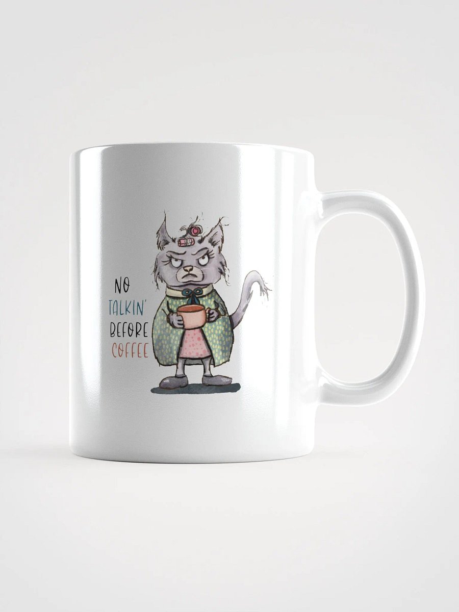 No Talkin' Before Coffee White Mug product image (1)