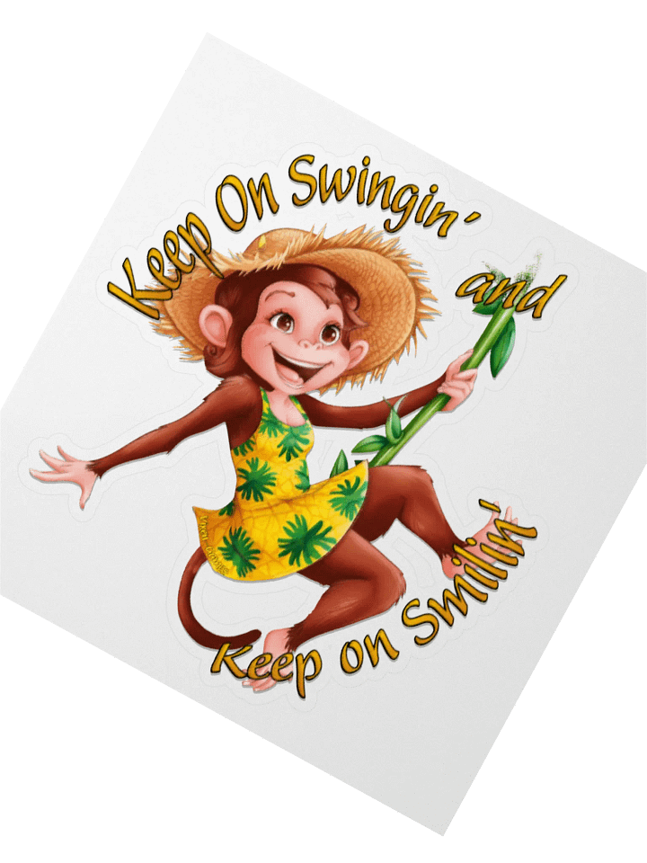 Keep On Swingin' Keep on Smilin' Vinyl sticker product image (6)