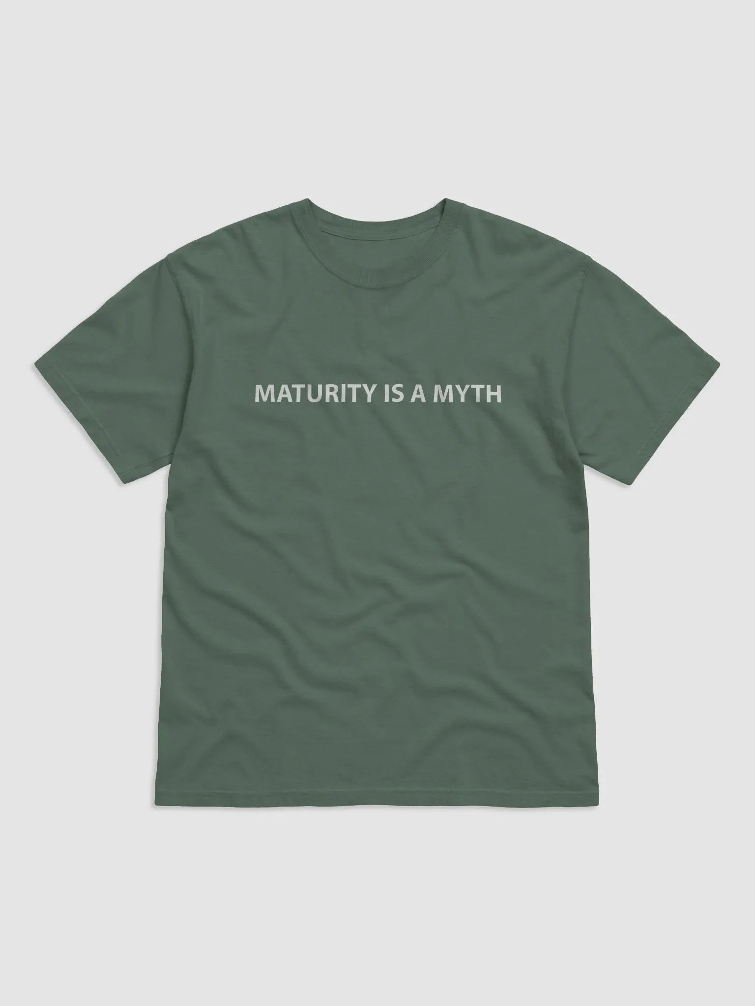 Maturity Is A Myth Blue Spruce Tee product image (1)